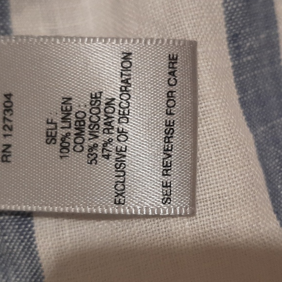 John Mark 100% Linen Tunic Top Size Small - Picture 4 of 12